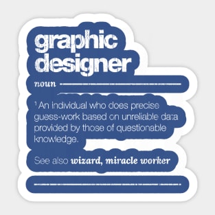Graphic Designer Definition Sticker